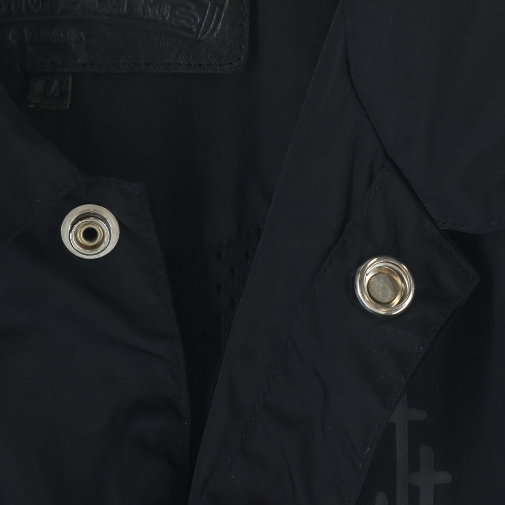 CHROME HEARTS(クロムハーツ) RIGGINS FBRC 英字プリントナイロンコーチジャケットブルゾン