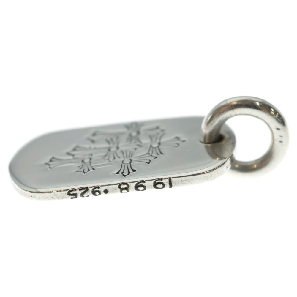 CHROME HEARTS(クロムハーツ) D TAG SML スモールドッグタグ セメタリーエングレイブオールドシルバーネックレストップ