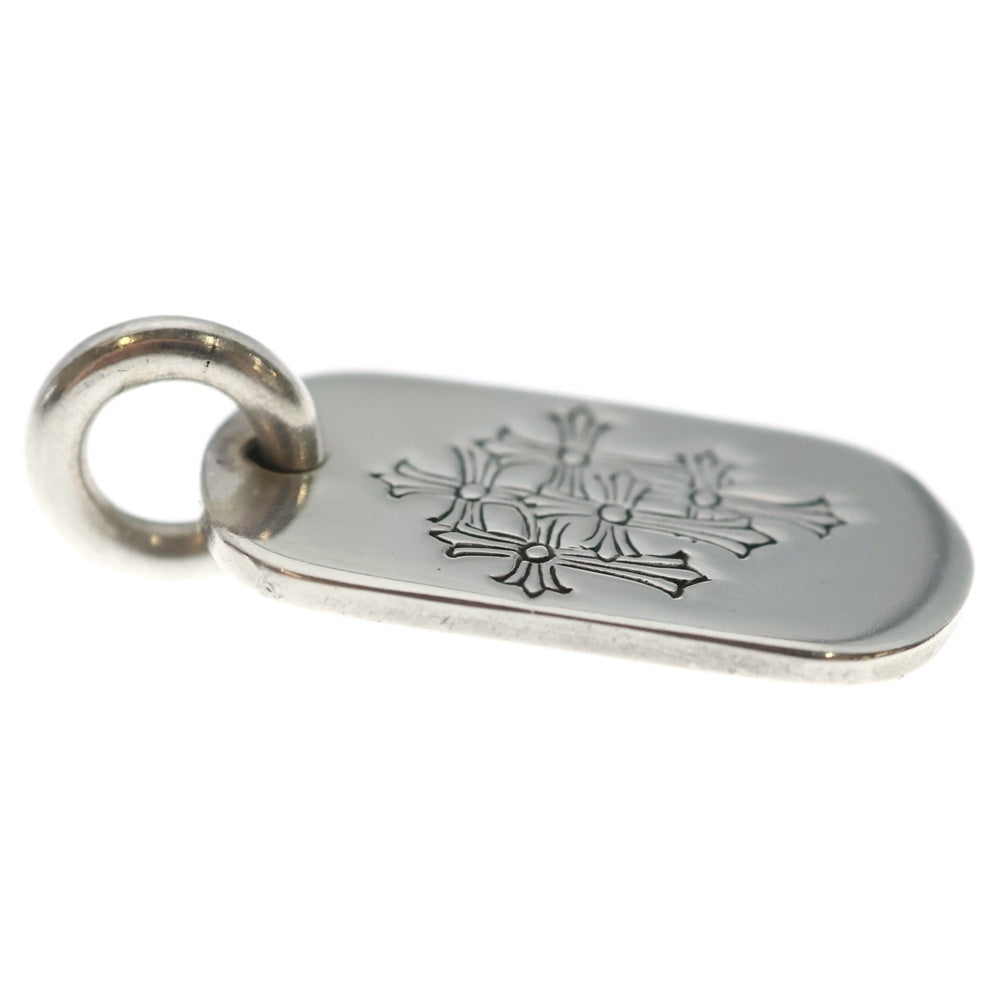 CHROME HEARTS(クロムハーツ) D TAG SML スモールドッグタグ セメタリーエングレイブオールドシルバーネックレストップ