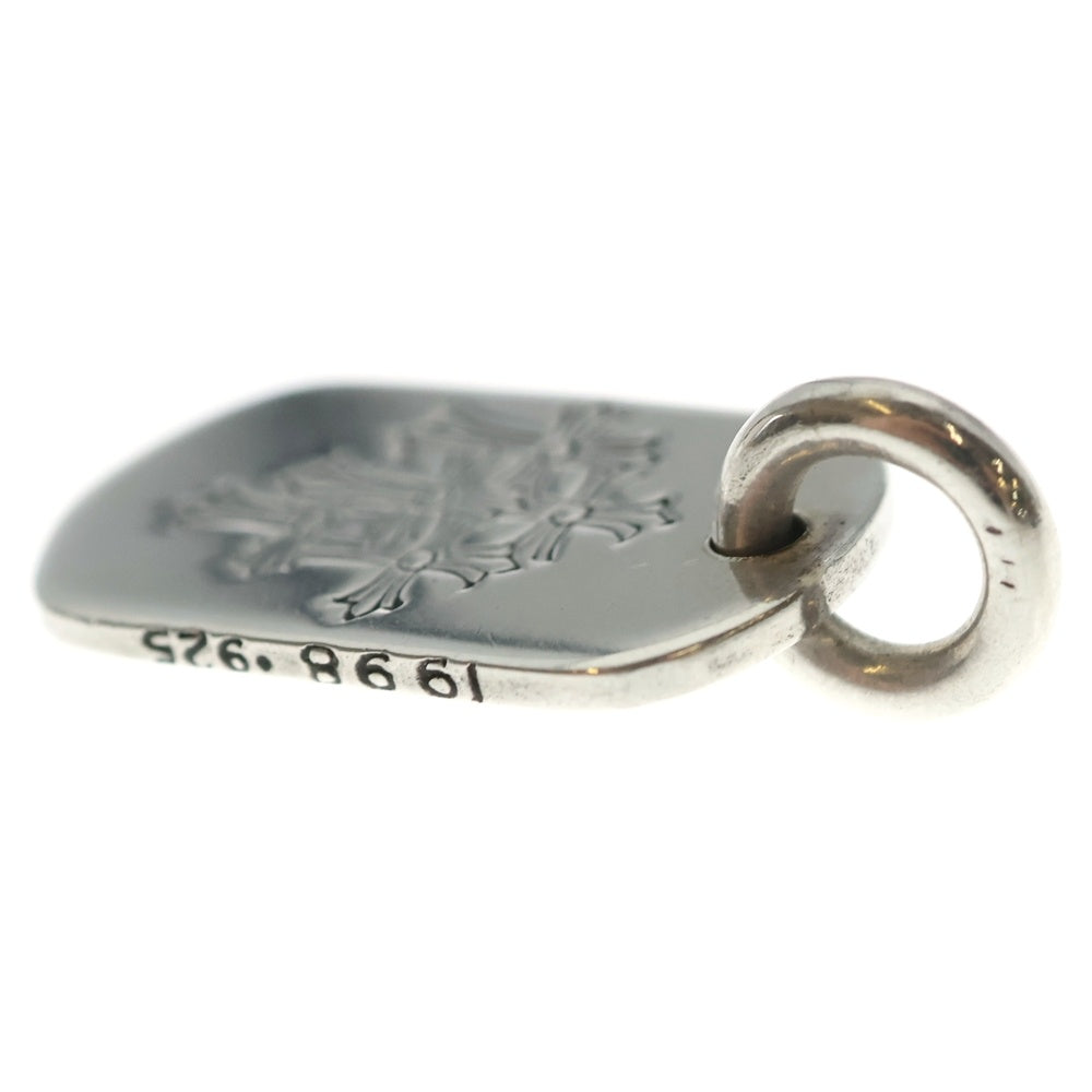 CHROME HEARTS(クロムハーツ) D TAG SML スモールドッグタグ セメタリーエングレイブオールドシルバーネックレストップ