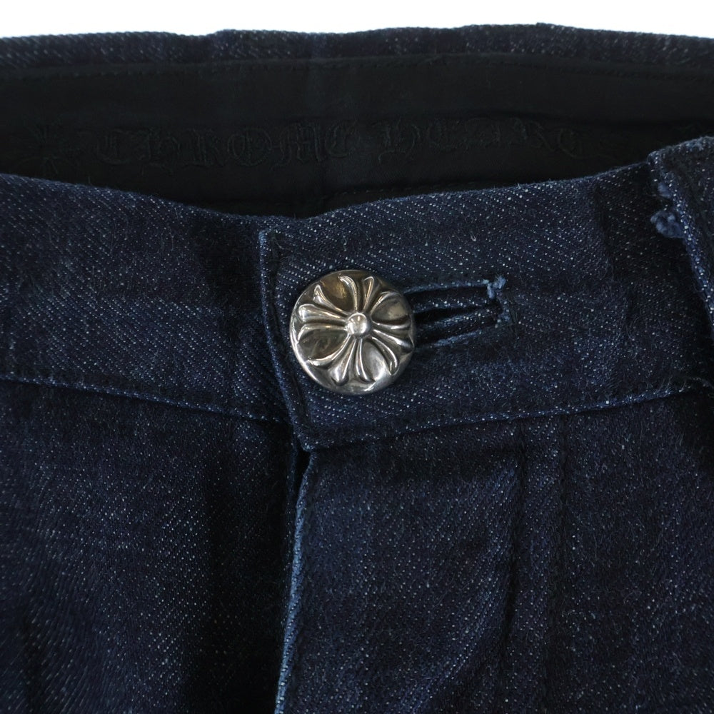 CHROME HEARTS(クロムハーツ) DNM PANTS CRS BTN INDIGO クロスボールボタンウォッシュドデニムパンツ