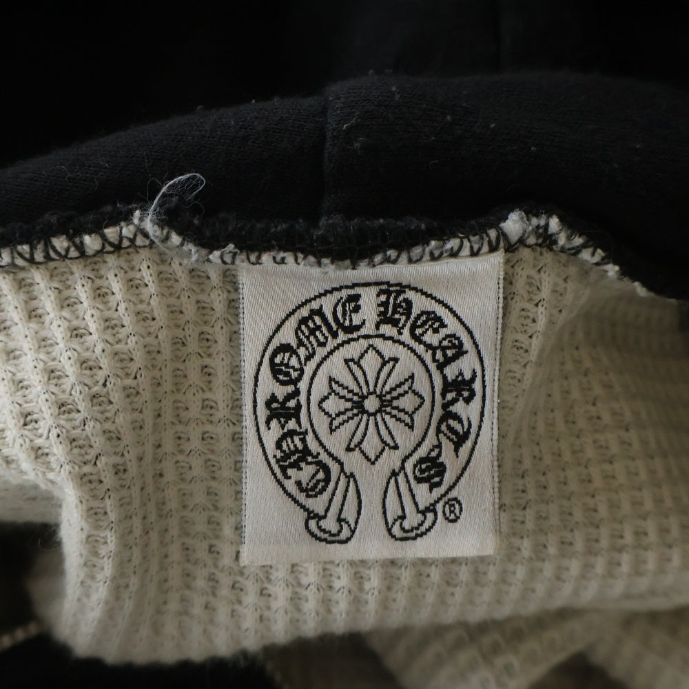 CHROME HEARTS(クロムハーツ) OLD SWTSHRT HD ZIP スクロールラベルプリント 裏地サーマル ジップアップパーカー
