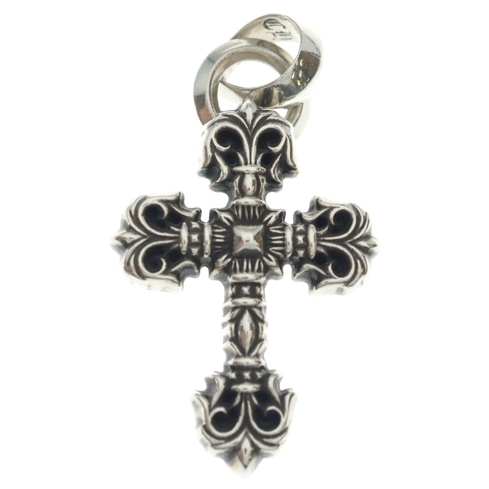 CHROME HEARTS(クロムハーツ) FILIG CROSS-XSM W BALE フィリグリークロスXSベイル wベイル ネックレストップ シルバー BCA262