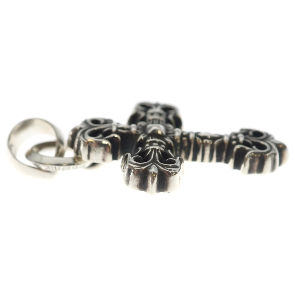 CHROME HEARTS(クロムハーツ) FILIG CROSS-XSM W BALE フィリグリークロスXSベイル wベイル ネックレストップ シルバー BCA262