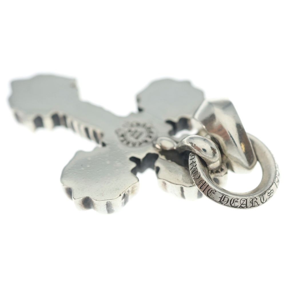 CHROME HEARTS(クロムハーツ) FILIG CROSS-XSM W BALE フィリグリークロスXSベイル wベイル ネックレストップ シルバー BCA262