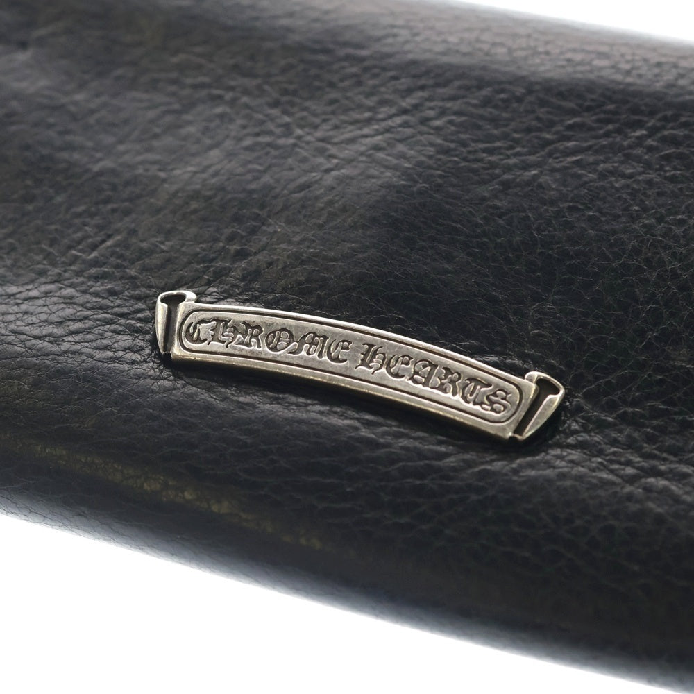 CHROME HEARTS(クロムハーツ) JUDY CROSS BALL ジュディ クロス ボール ボタン レザーウォレット 長財布 ブラック