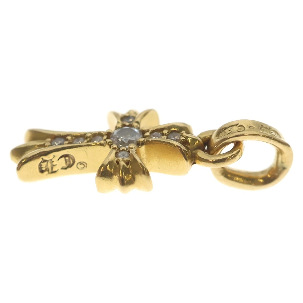 CHROME HEARTS(クロムハーツ) 22K CRS BBYFAT P/DIA ベイビーファットクロス PAVEダイヤ ペンダントトップ ゴールド BCA035