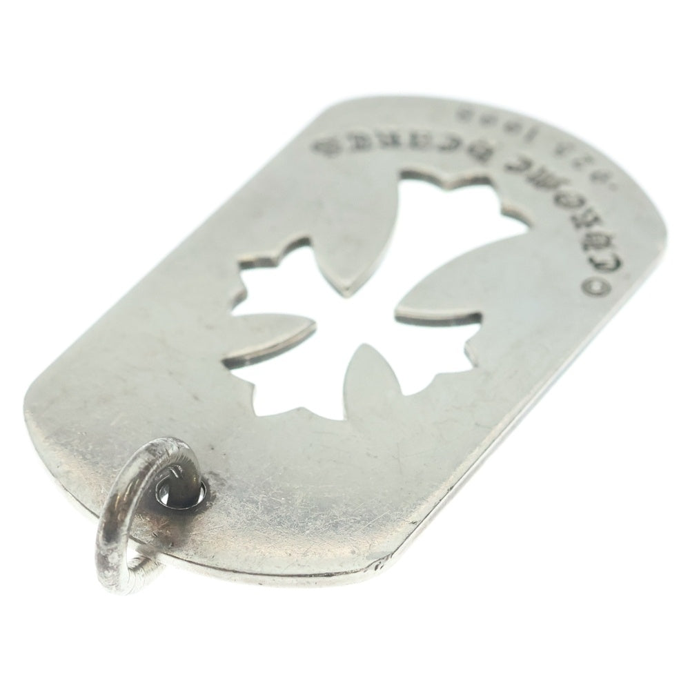 CHROME HEARTS(クロムハーツ) D TAG LRG CO CRS カットアウトクロスドッグタグ ラージ ペンダントトップ シルバー BCA239