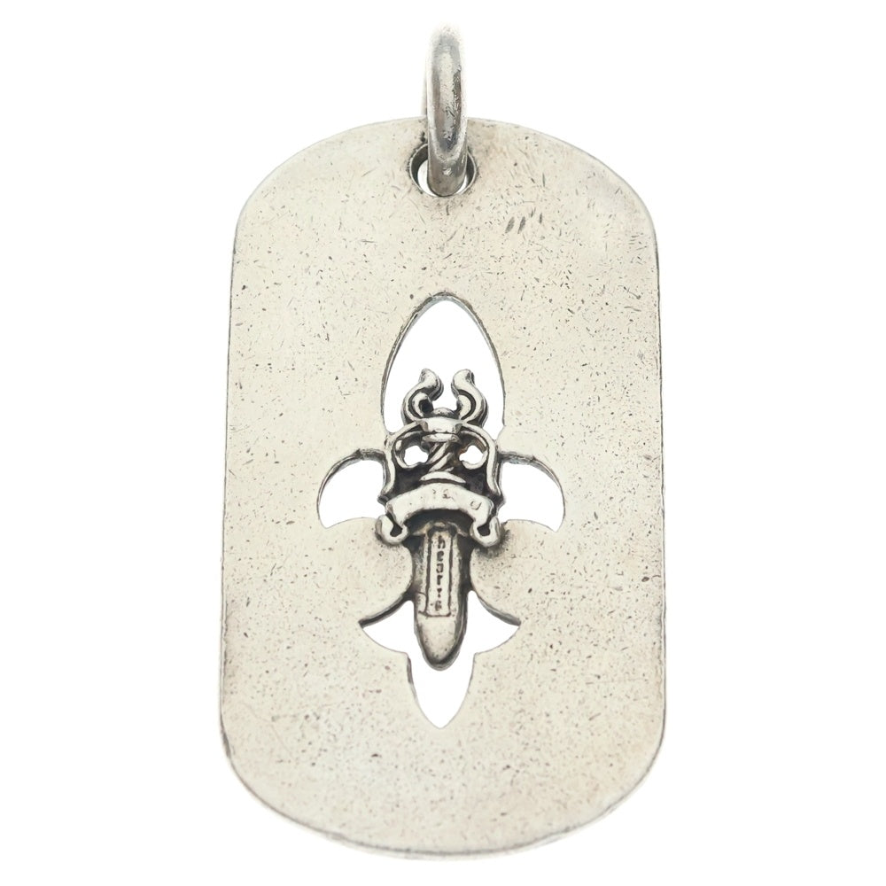 CHROME HEARTS(クロムハーツ) D TAG LRG FLE DAG フレアダガードッグタグ ラージドッグタグネックレストップ シルバー