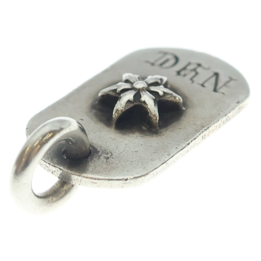 CHROME HEARTS(クロムハーツ) RAISED DOGTAG レイズドドッグタグ NYC限定スターチャームシルバーネックレストップ