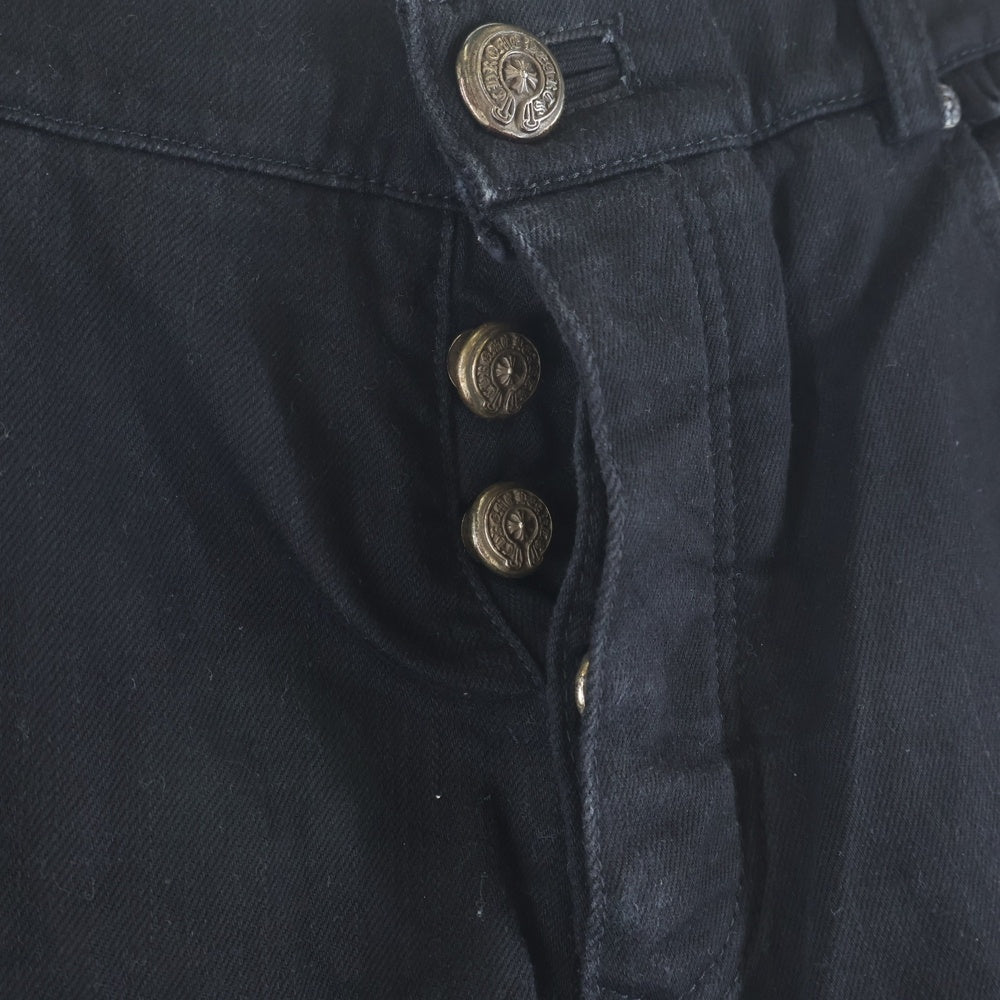 CHROME HEARTS(クロムハーツ) OLD JEAN SL FLEURKNEE フレアニーデニムパンツ