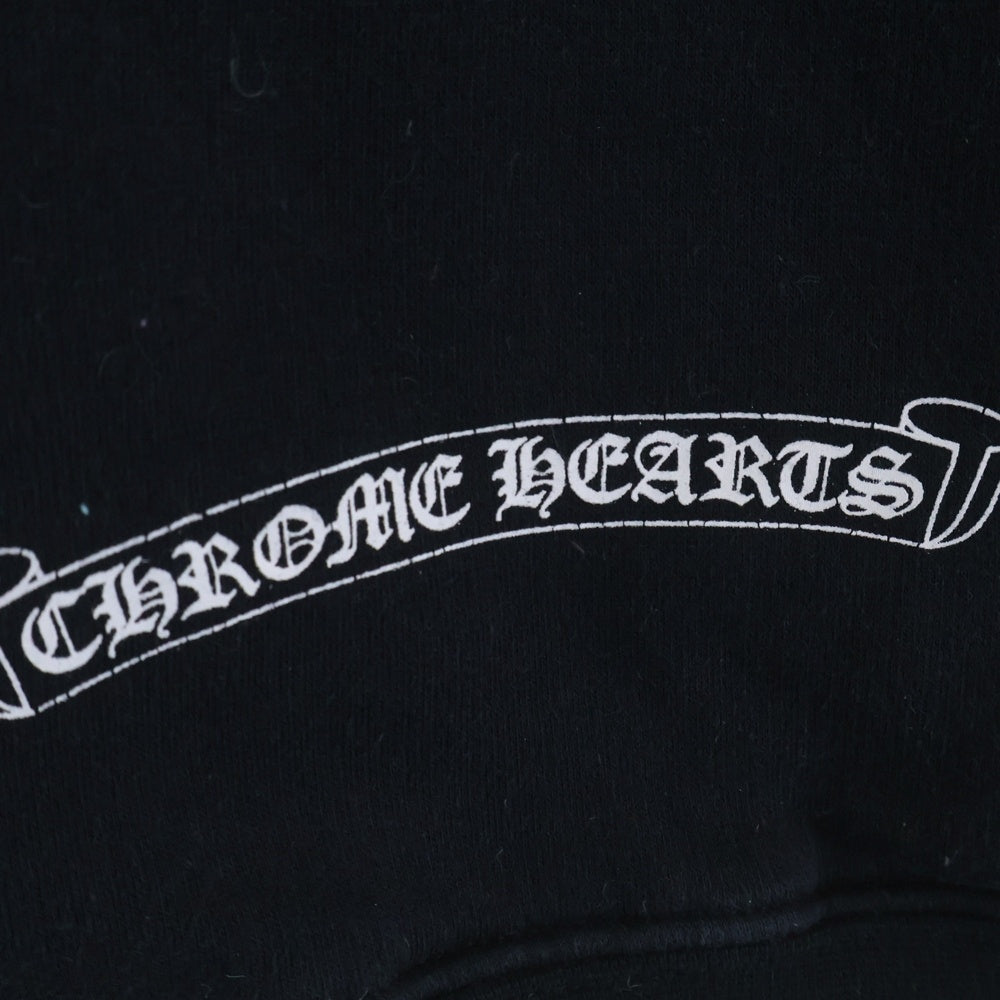 CHROME HEARTS(クロムハーツ) OLD SWTSHRT PLVR バックCHプラスプリント 裏地サーマル ジップアップパーカー