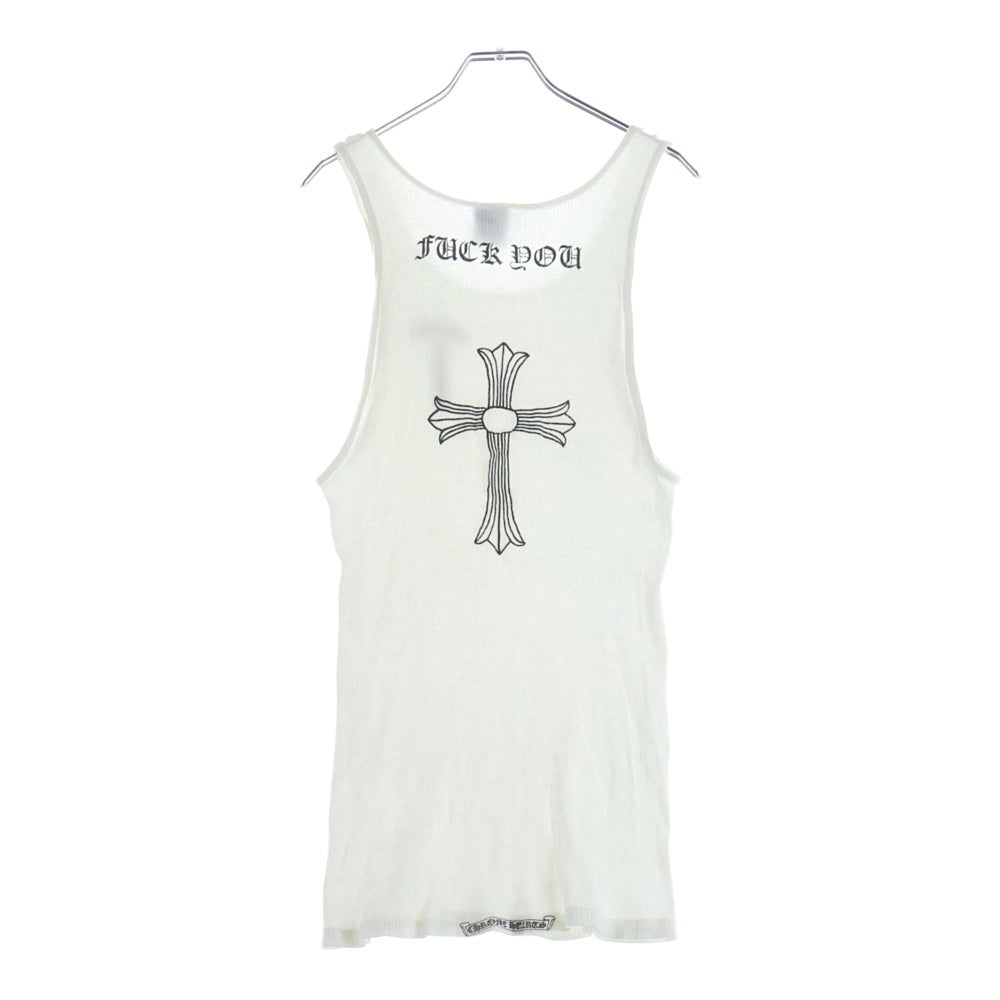 CHROME HEARTS(クロムハーツ) OLD FUCK YOU TANK TOP バックCHクロスプリント ファックユー タンクトップ ノースリーブ