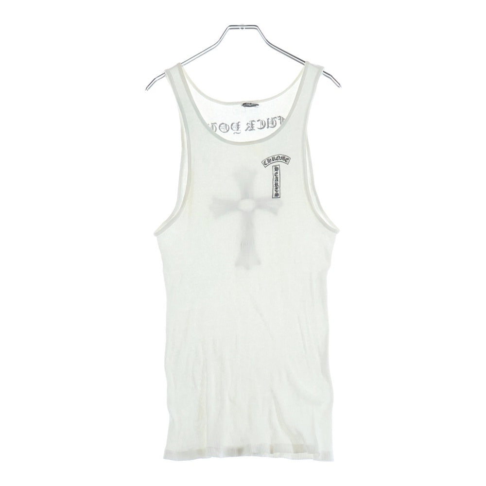 CHROME HEARTS(クロムハーツ) OLD FUCK YOU TANK TOP バックCHクロスプリント ファックユー タンクトップ ノースリーブ