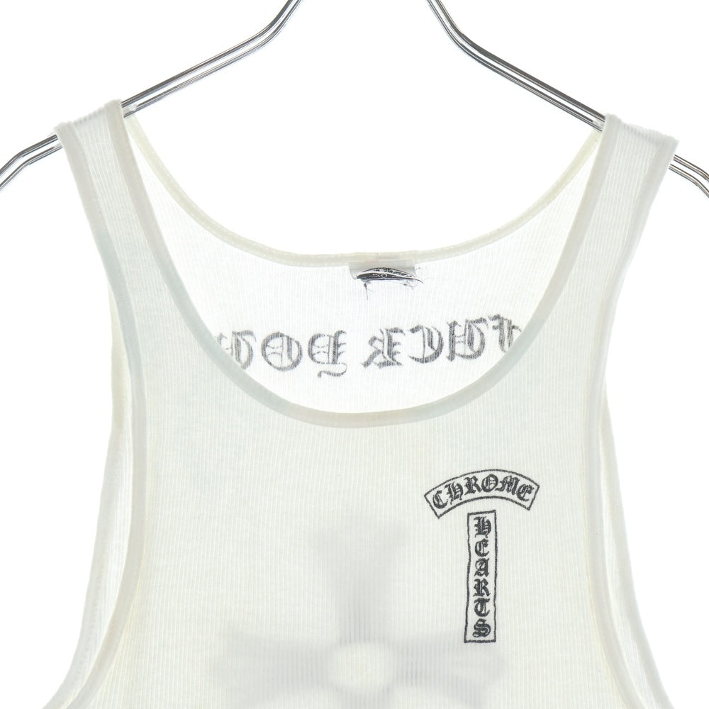 CHROME HEARTS(クロムハーツ) OLD FUCK YOU TANK TOP バックCHクロスプリント ファックユー タンクトップ ノースリーブ