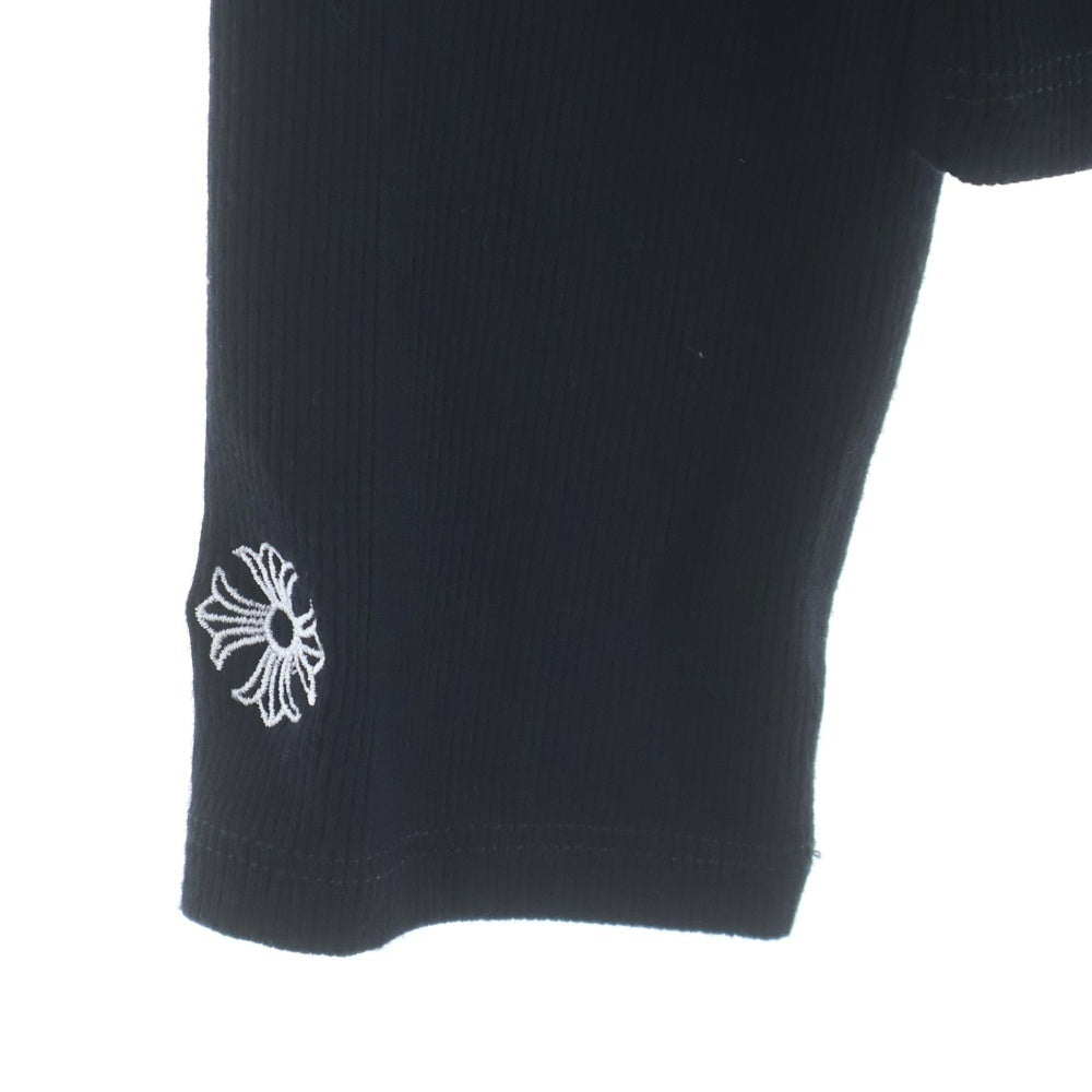 CHROME HEARTS(クロムハーツ) Y NOT CH Embroidery Thermal Long Sleeve Tee CHロゴエンブロイダリー ロングスリーブ サーマルカットソー 長袖Tシャツ ブラック