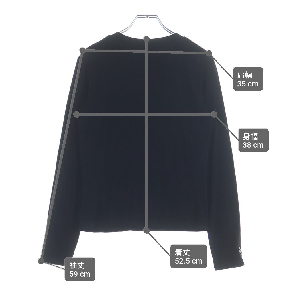 CHROME HEARTS(クロムハーツ) Y NOT CH Embroidery Thermal Long Sleeve Tee CHロゴエンブロイダリー ロングスリーブ サーマルカットソー 長袖Tシャツ ブラック