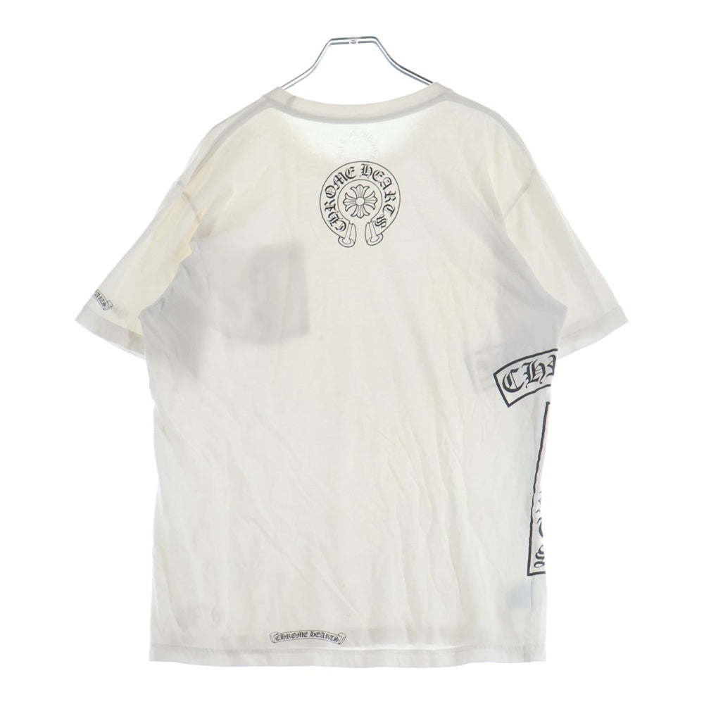 CHROME HEARTS(クロムハーツ) CH T-SHRT 1 Tバーバックホースシュープリント Tシャツ 半袖カットソー
