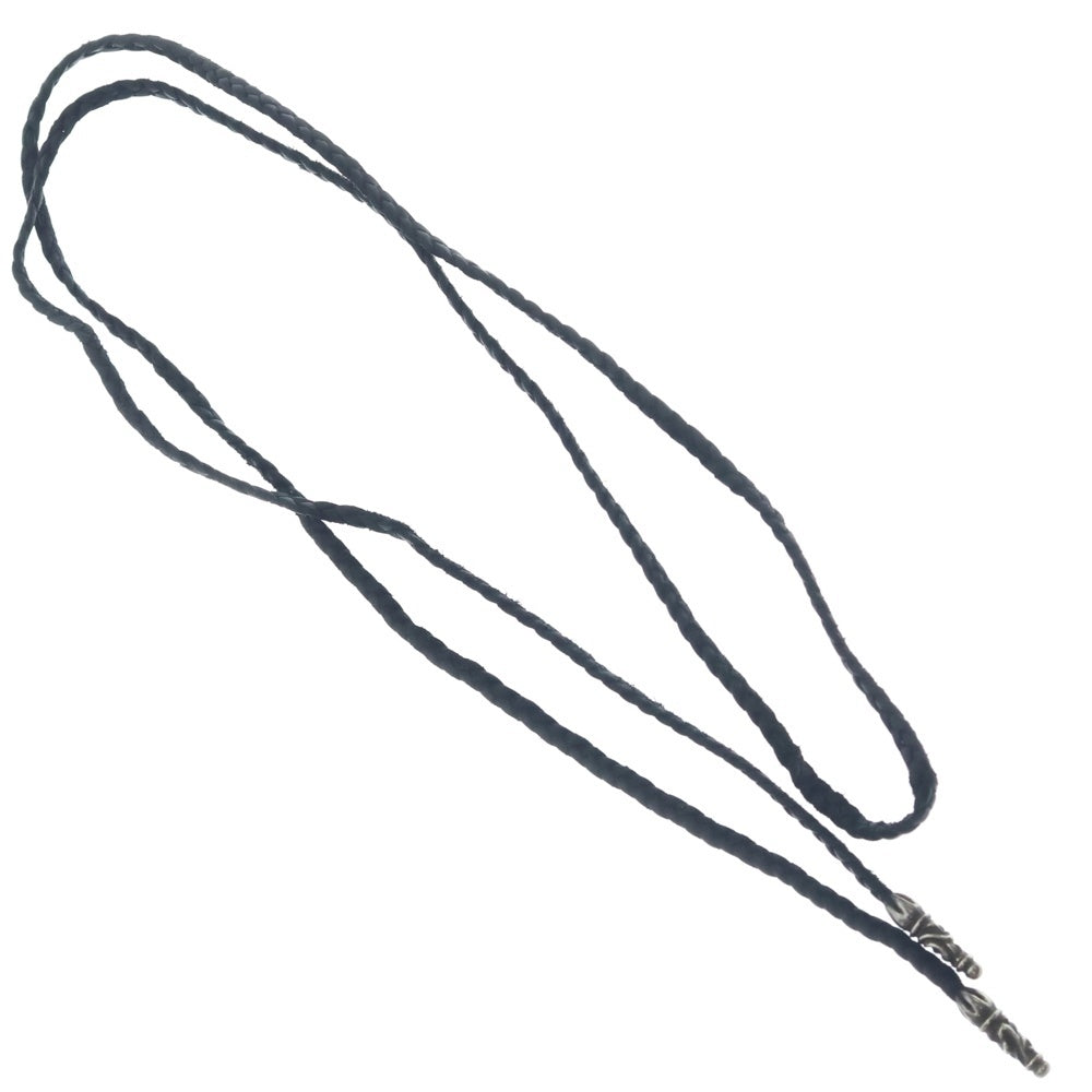 CHROME HEARTS(クロムハーツ) LEATHER BRAID スクロールレザーブレード シルバーネックレス