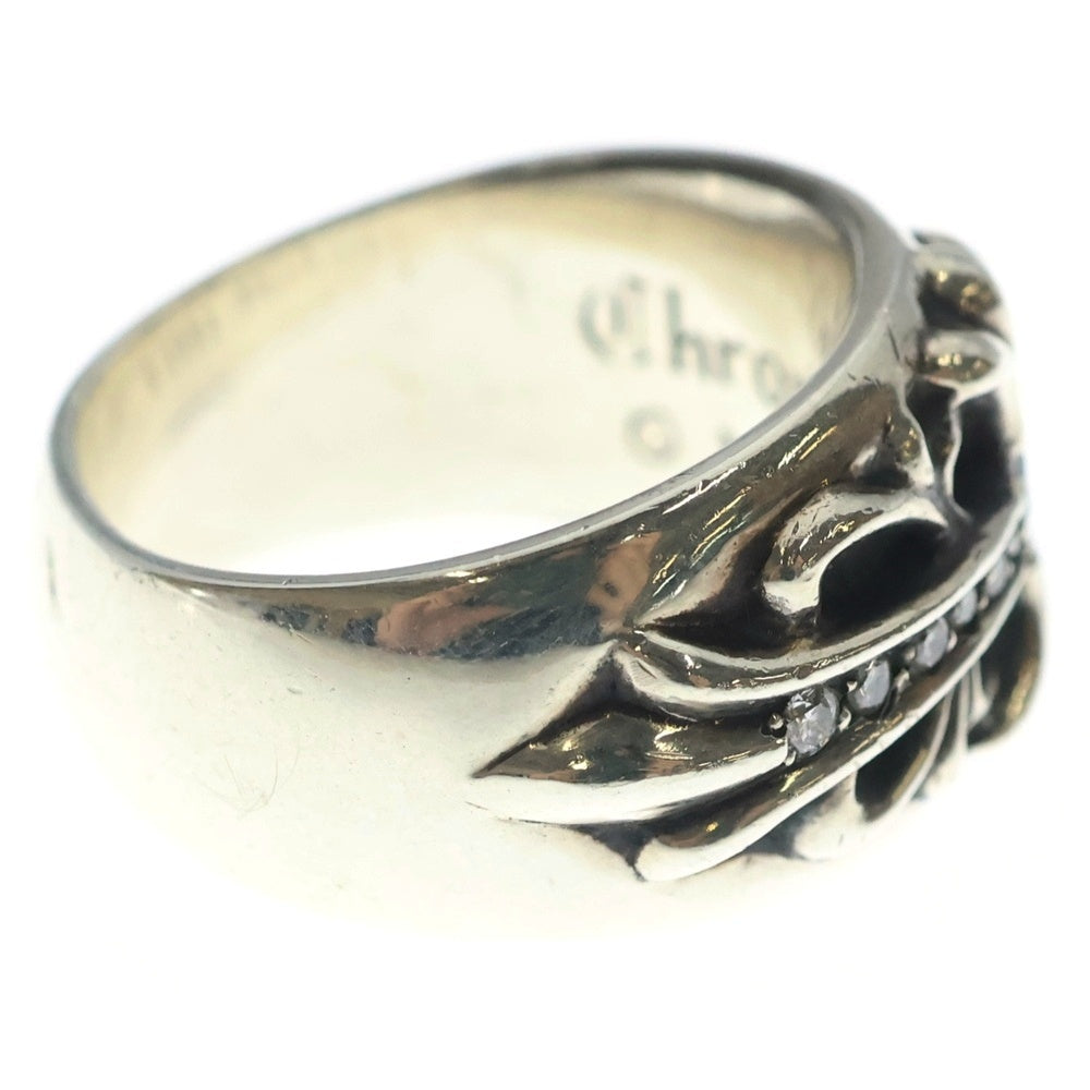 CHROME HEARTS(クロムハーツ) FLRL CRS P DMND フローラルクロス PAVEダイヤ シルバーリング