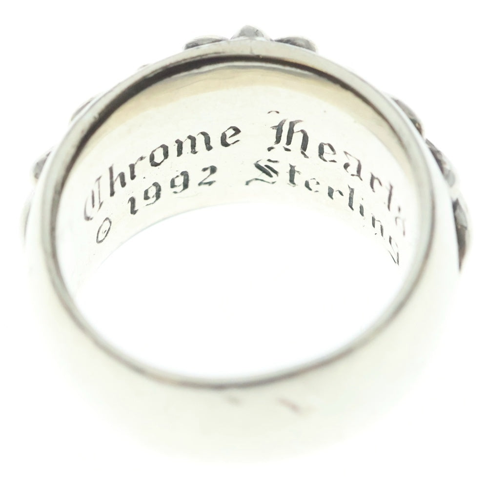 CHROME HEARTS(クロムハーツ) FLRL CRS P DMND フローラルクロス PAVEダイヤ シルバーリング