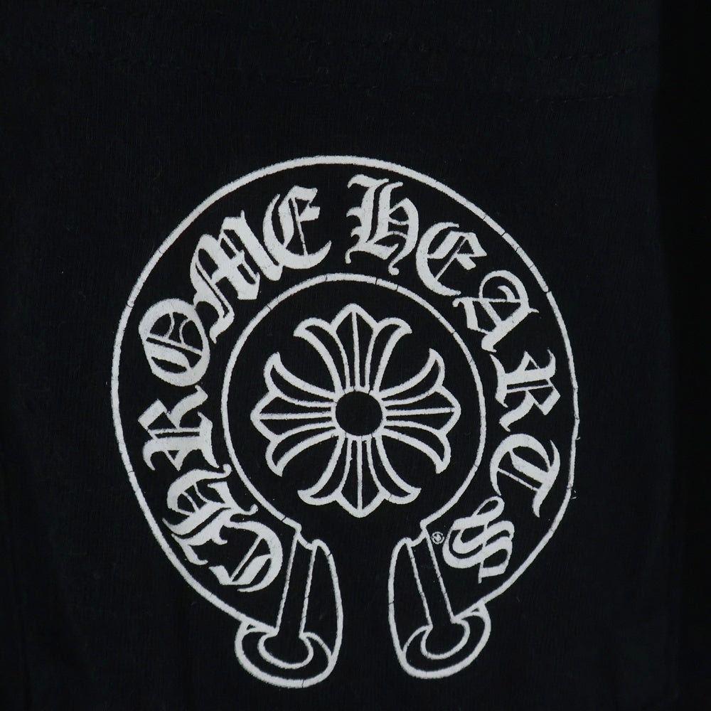 CHROME HEARTS(クロムハーツ) Multi Color Horseshoe L/S T-shirt マルチカラー ホースシュー クルーネック長袖Tシャツカットソー ブラック