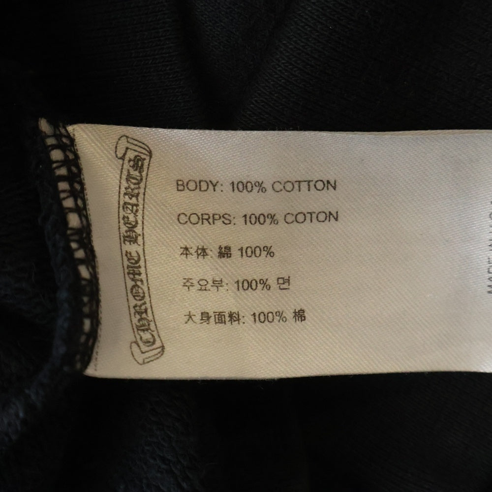 CHROME HEARTS(クロムハーツ) SWTSHRT HD ZIP CHプラス総柄 バックCHプラスプリント ジップパーカー ブラック