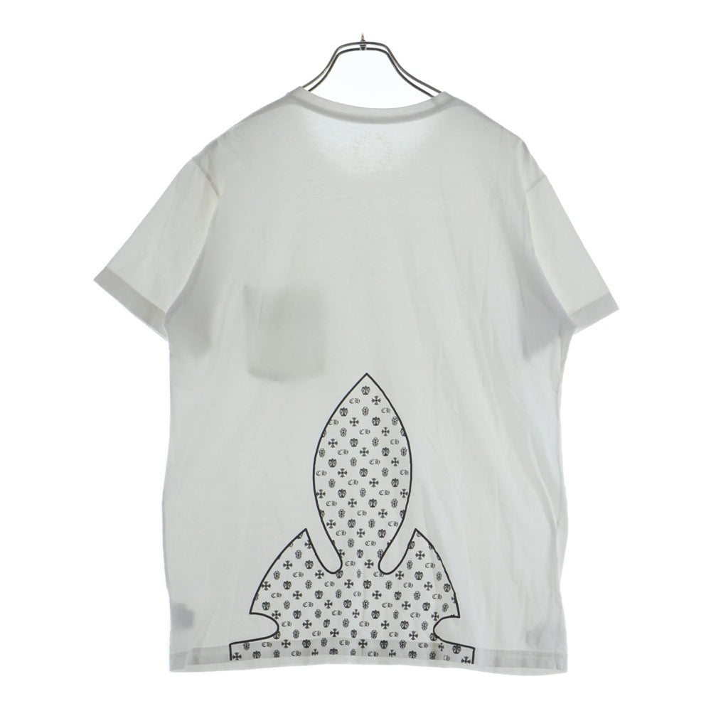 CHROME HEARTS(クロムハーツ) FLEURKNEE TEE フレアニープリント 半袖Tシャツカットソー ホワイト