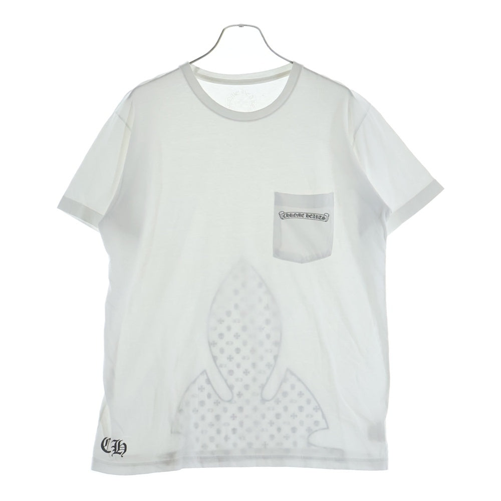 CHROME HEARTS(クロムハーツ) FLEURKNEE TEE フレアニープリント 半袖Tシャツカットソー ホワイト