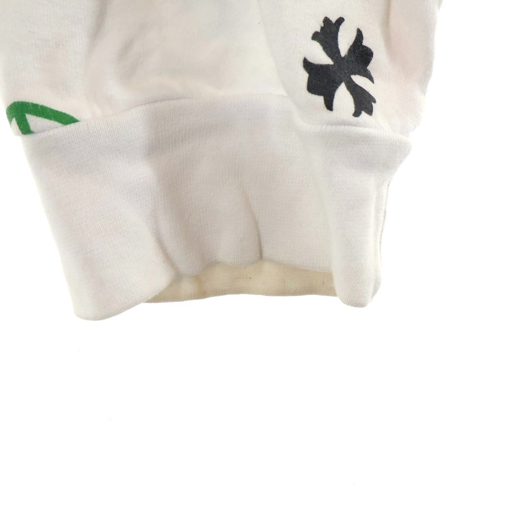 CHROME HEARTS(クロムハーツ) STENCIL HOODIE ステンシルプリント プルオーバーパーカー ホワイト