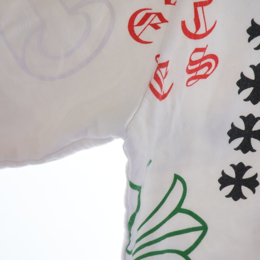 CHROME HEARTS(クロムハーツ) STENCIL HOODIE ステンシルプリント プルオーバーパーカー ホワイト