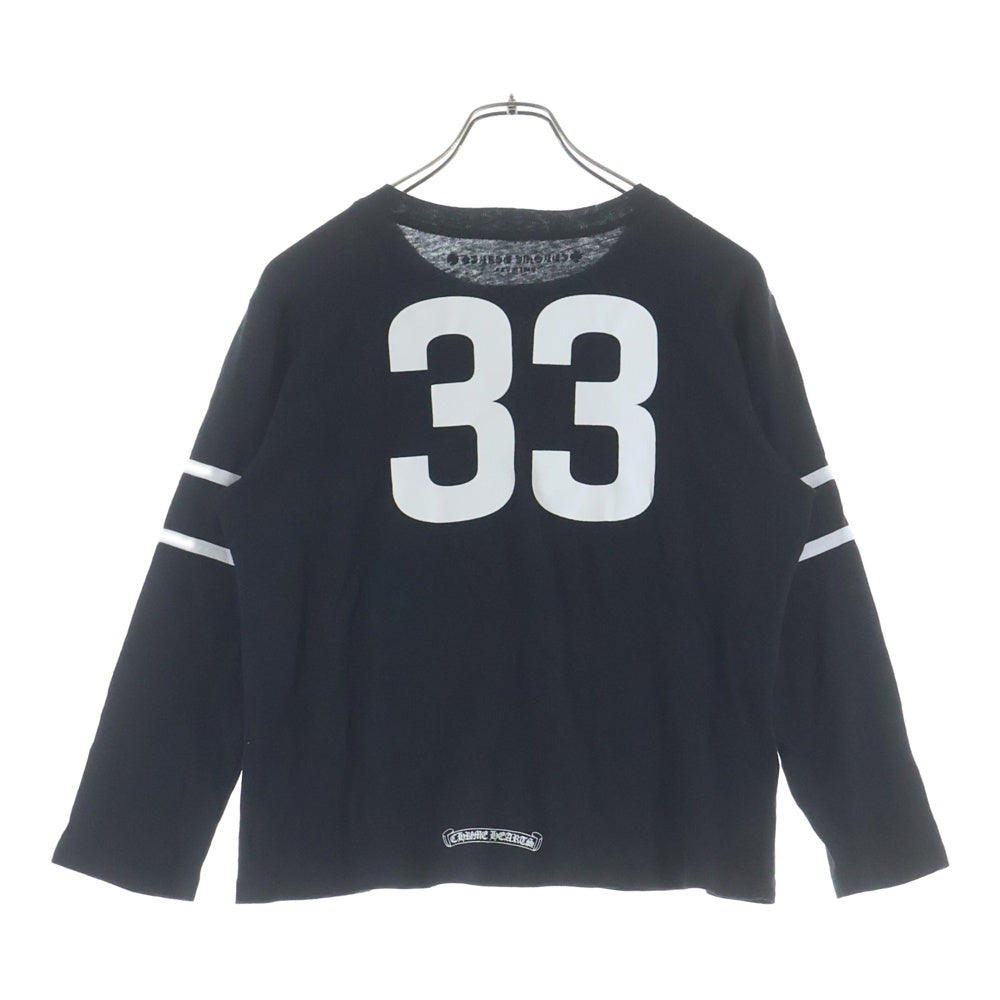 CHROME HEARTS(クロムハーツ) 33 HORSESHOE LOGO ホースシューロゴプリント 長袖Tシャツカットソー