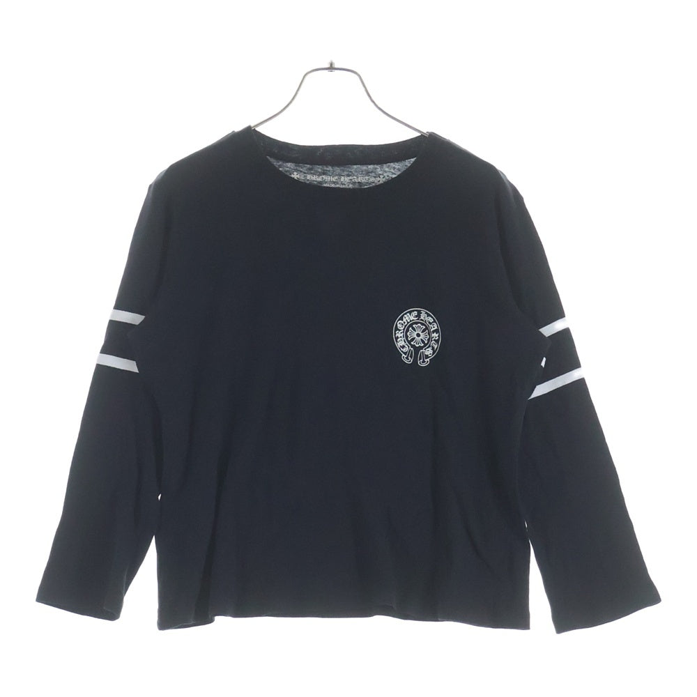 CHROME HEARTS(クロムハーツ) 33 HORSESHOE LOGO ホースシューロゴプリント 長袖Tシャツカットソー