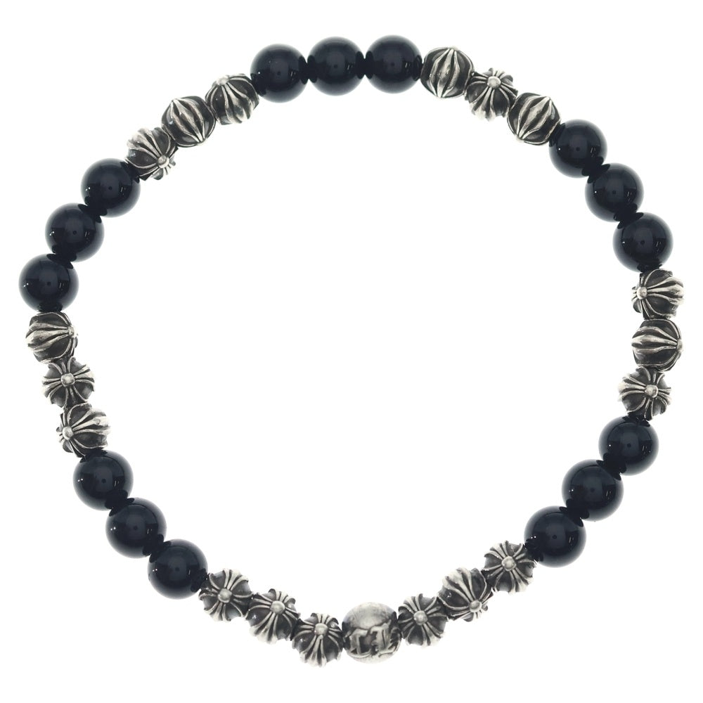 CHROME HEARTS(クロムハーツ) 6mm 6mm BEAD 6mmビーズブレス BEAD14 6mm ブラックトルマリンビーズブレスレット