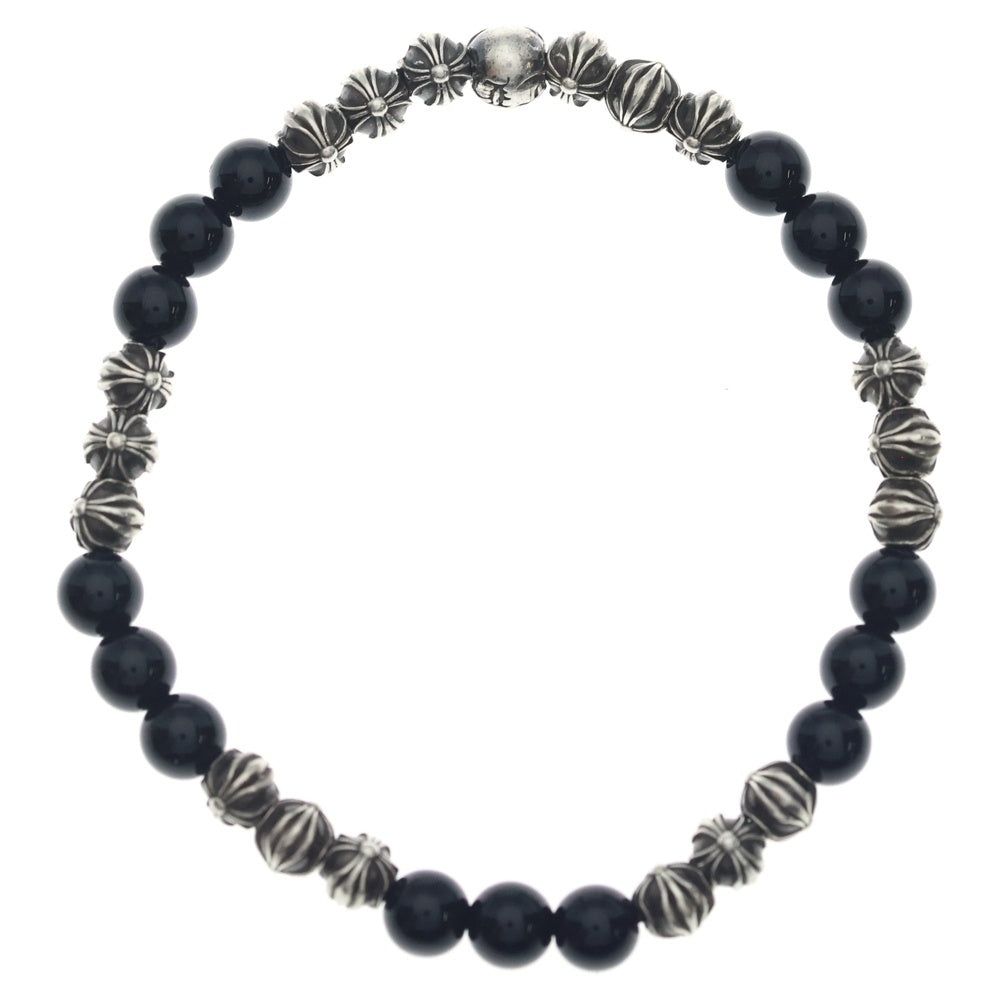 CHROME HEARTS(クロムハーツ) 6mm 6mm BEAD 6mmビーズブレス BEAD14 6mm ブラックトルマリンビーズブレスレット