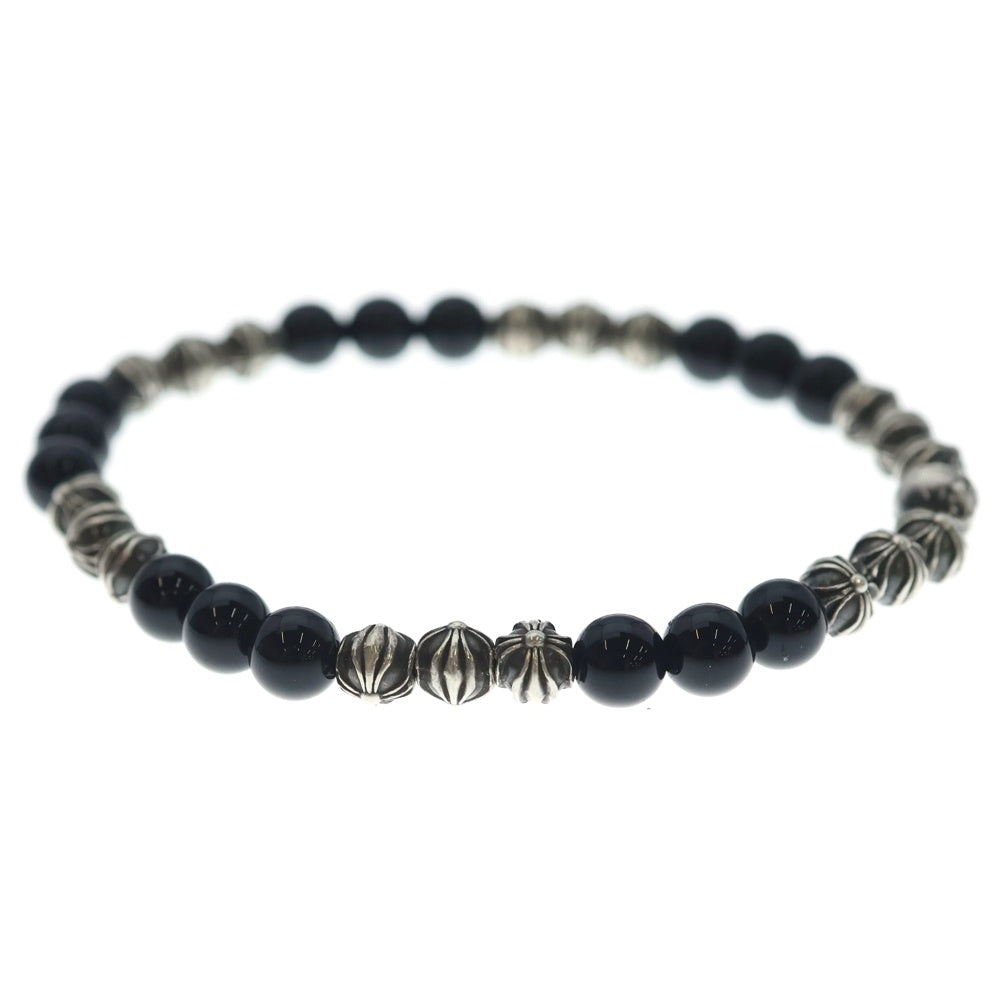 CHROME HEARTS(クロムハーツ) 6mm 6mm BEAD 6mmビーズブレス BEAD14 6mm ブラックトルマリンビーズブレスレット
