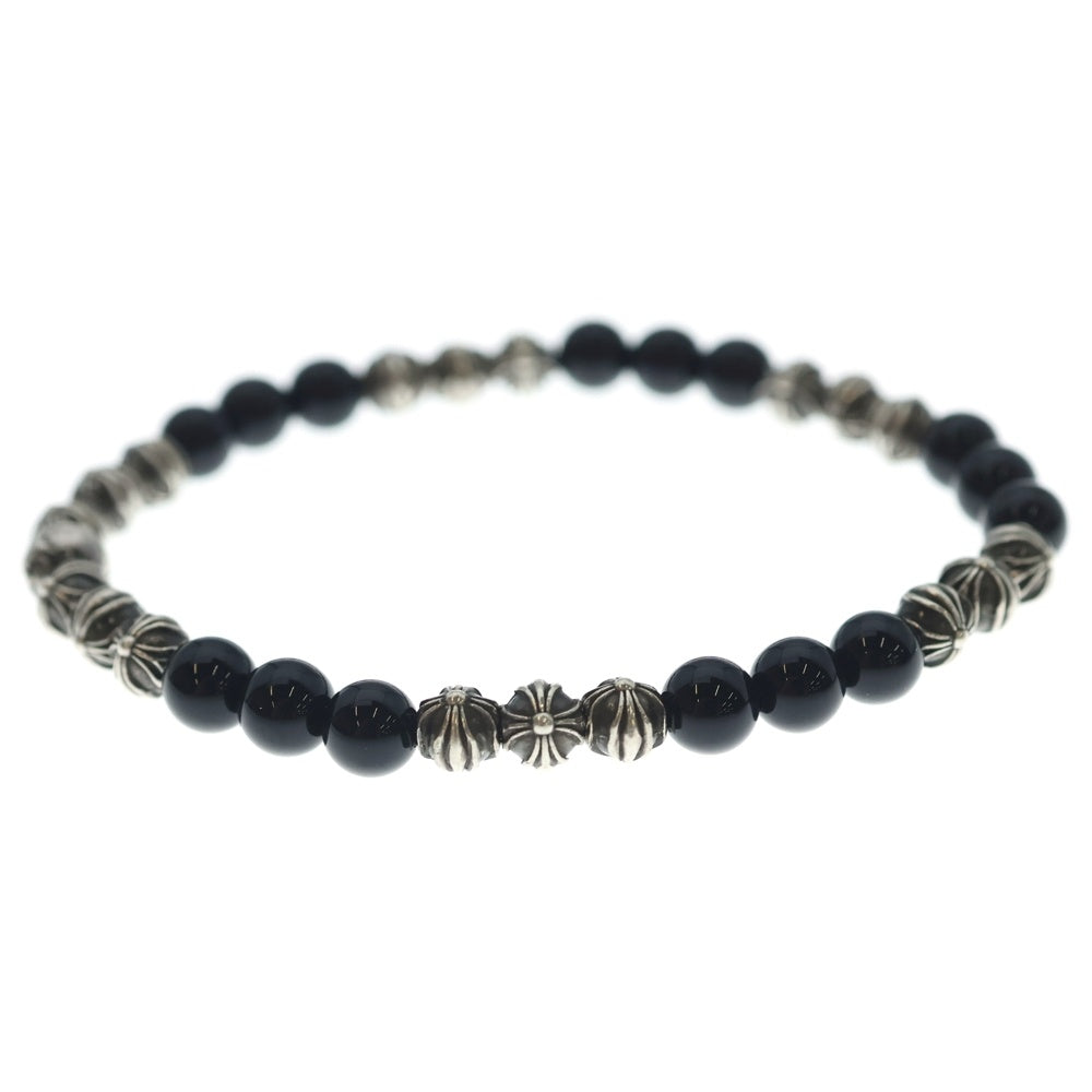 CHROME HEARTS(クロムハーツ) 6mm 6mm BEAD 6mmビーズブレス BEAD14 6mm ブラックトルマリンビーズブレスレット
