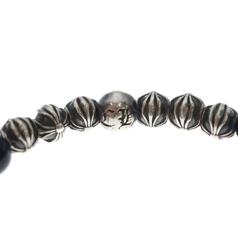 CHROME HEARTS(クロムハーツ) 6mm 6mm BEAD 6mmビーズブレス BEAD14 6mm ブラックトルマリンビーズブレスレット