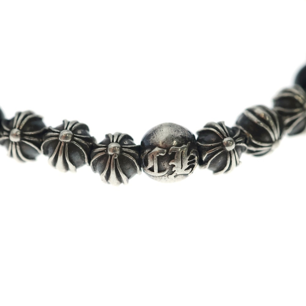 CHROME HEARTS(クロムハーツ) 6mm 6mm BEAD 6mmビーズブレス BEAD14 6mm ブラックトルマリンビーズブレスレット