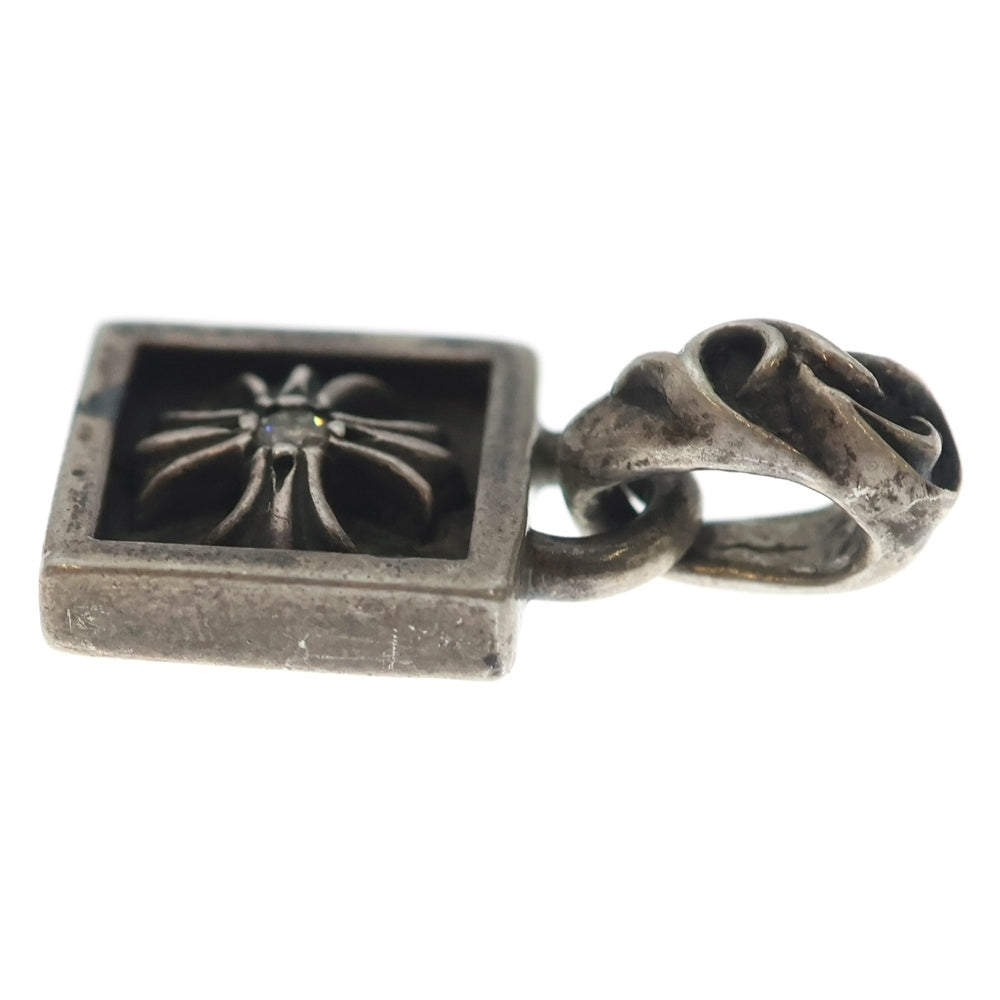 CHROME HEARTS(クロムハーツ) FRAMED CH PLUS 1DIA フレームドCHプラス 1ダイヤ チャーム ペンダントトップ シルバー