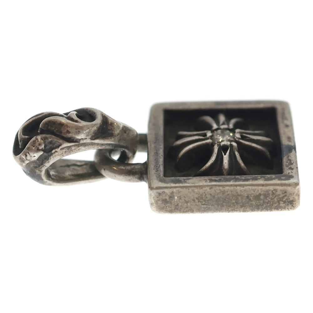 CHROME HEARTS(クロムハーツ) FRAMED CH PLUS 1DIA フレームドCHプラス 1ダイヤ チャーム ペンダントトップ シルバー