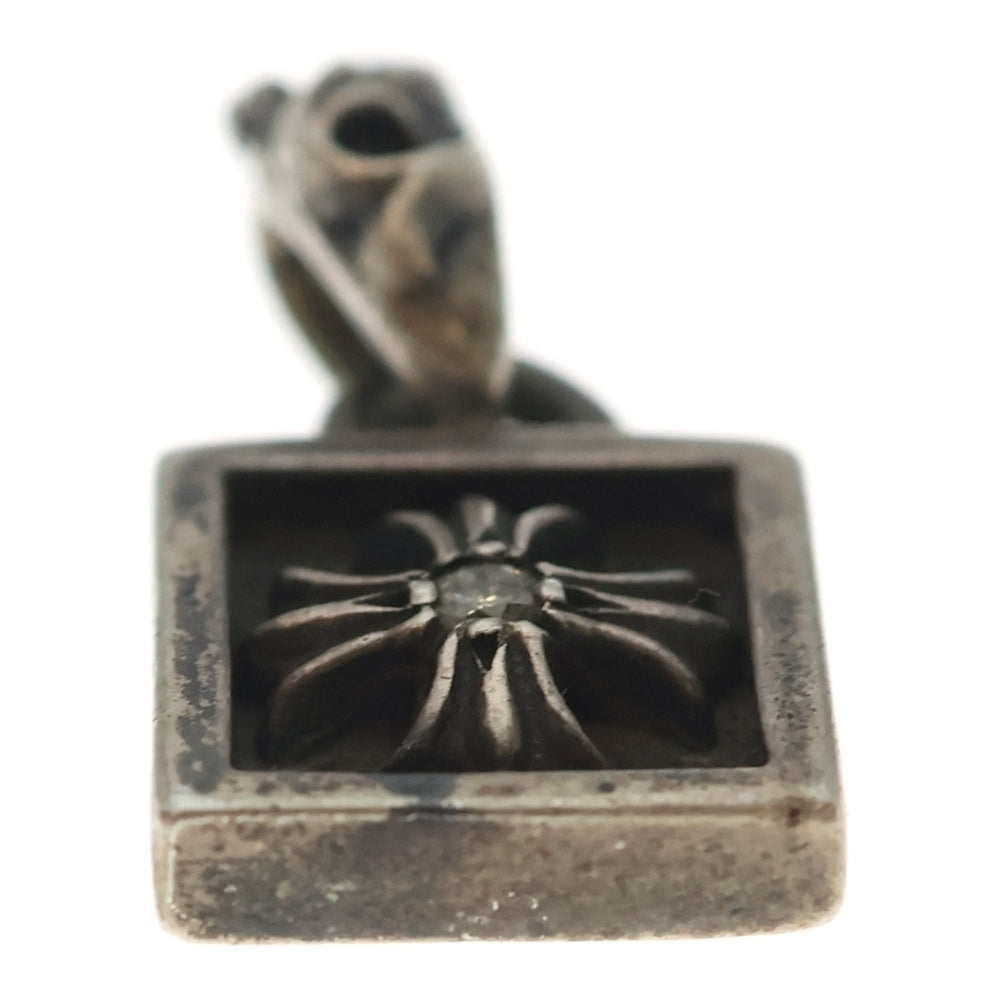 CHROME HEARTS(クロムハーツ) FRAMED CH PLUS 1DIA フレームドCHプラス 1ダイヤ チャーム ペンダントトップ シルバー