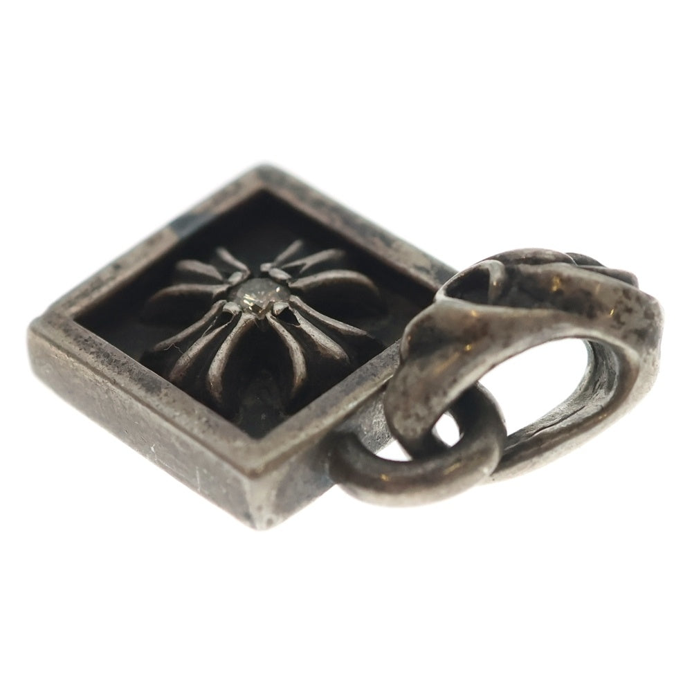 CHROME HEARTS(クロムハーツ) FRAMED CH PLUS 1DIA フレームドCHプラス 1ダイヤ チャーム ペンダントトップ シルバー
