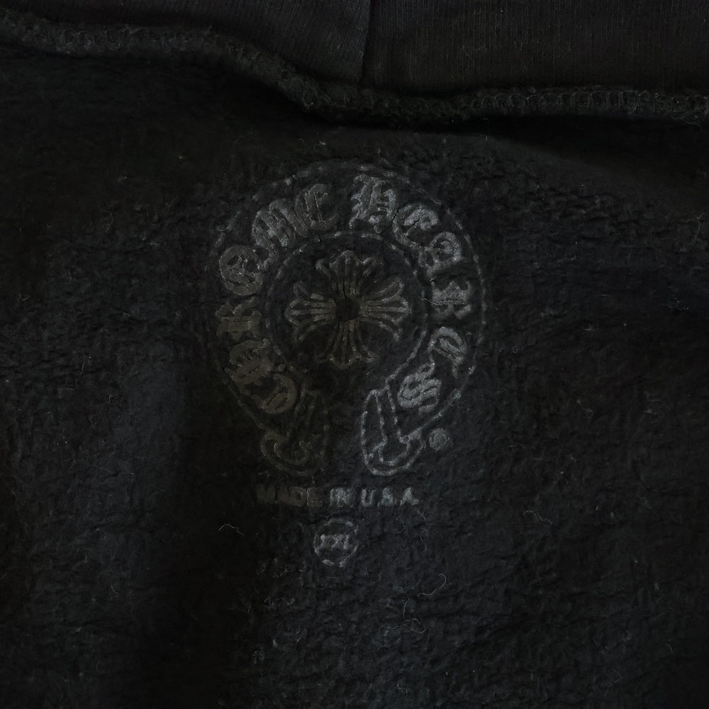 CHROME HEARTS(クロムハーツ) SWTSHRT HD ZIP Tバー ダガージップ バックアーチ ロゴジップ フーディ パーカー ブラック
