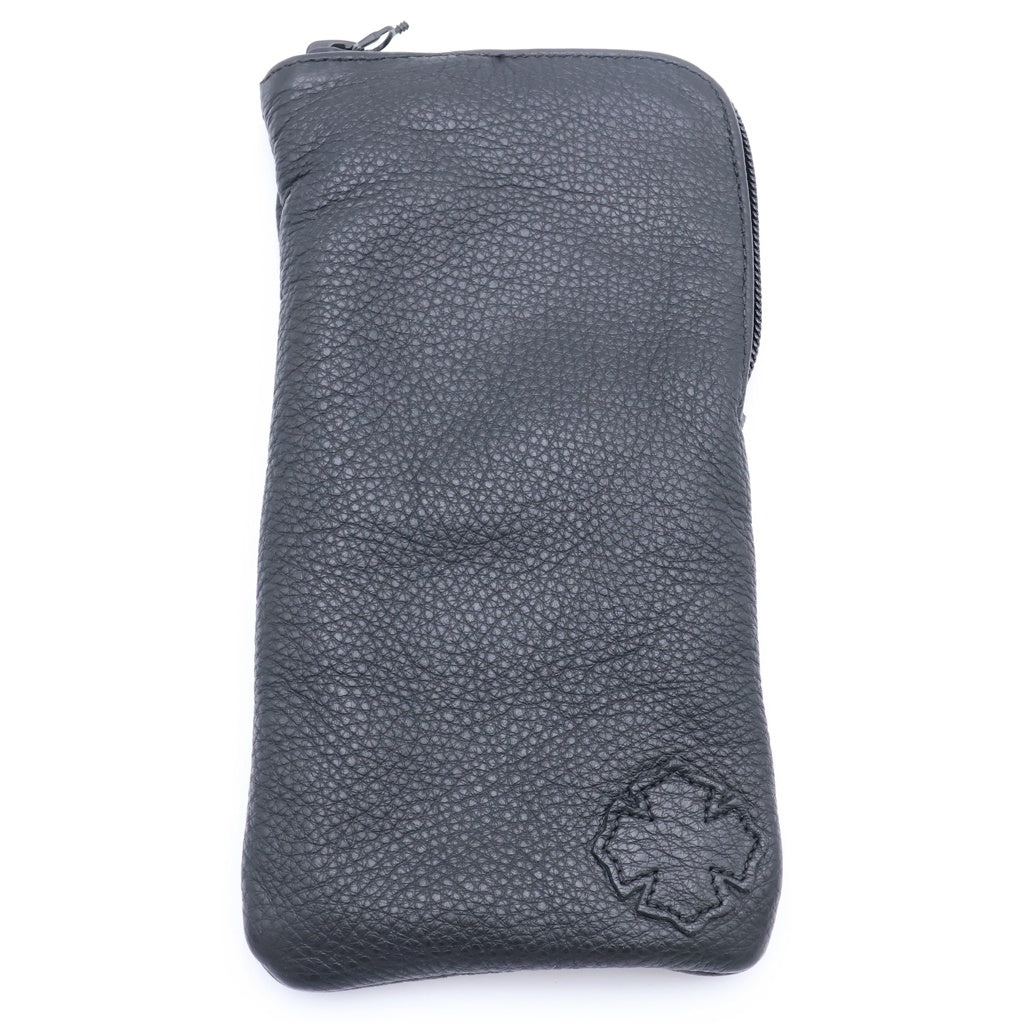 CHROME HEARTS(クロムハーツ) CASE アイウェアケース 眼鏡ケース レザー ブラック