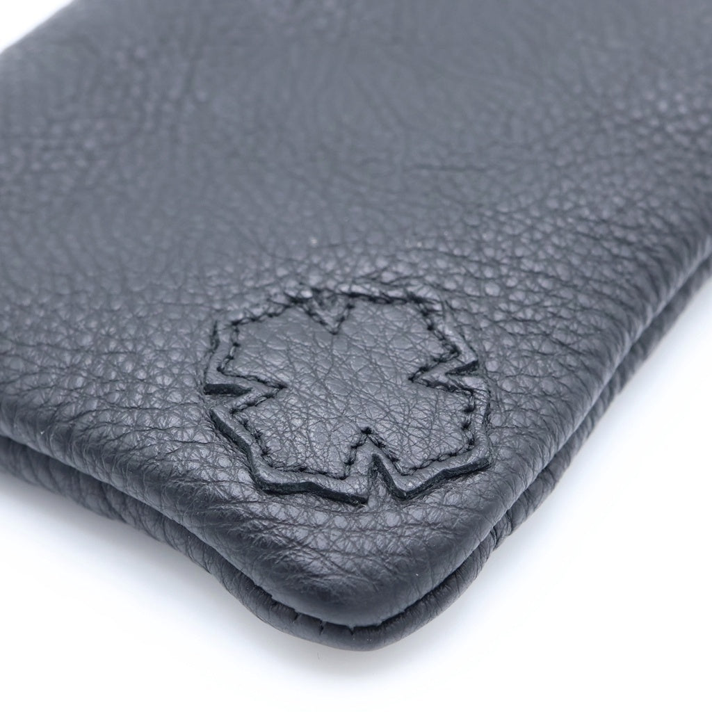 CHROME HEARTS(クロムハーツ) CASE アイウェアケース 眼鏡ケース レザー ブラック