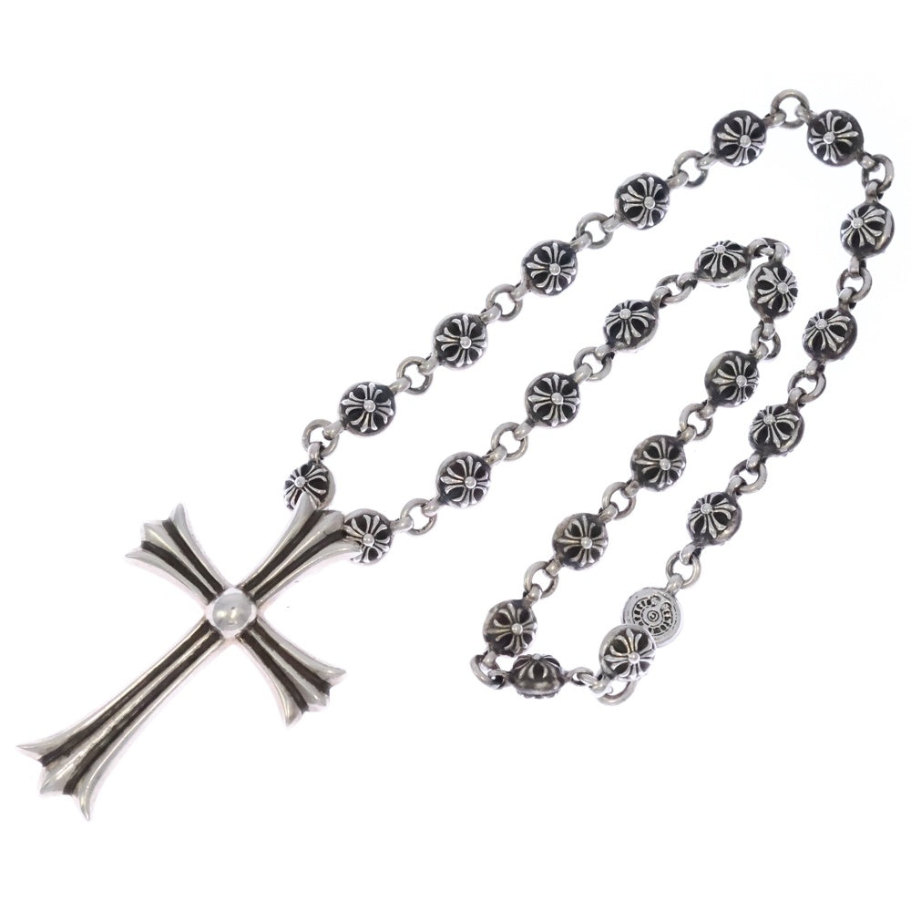 CHROME HEARTS(クロムハーツ) #1 CRSBL CHN LRG CH CRS クロスボールチェーンラージクロス シルバーネックレス