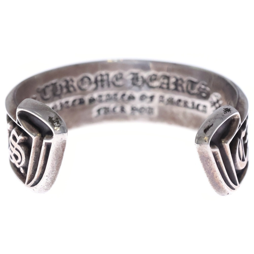 CHROME HEARTS(クロムハーツ) CH SCROLL LABEL スクロールラベルカフ シルバーブレスレット