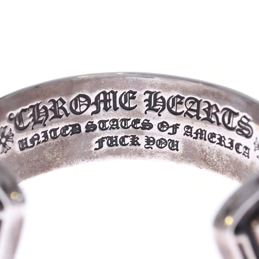 CHROME HEARTS(クロムハーツ) CH SCROLL LABEL スクロールラベルカフ シルバーブレスレット