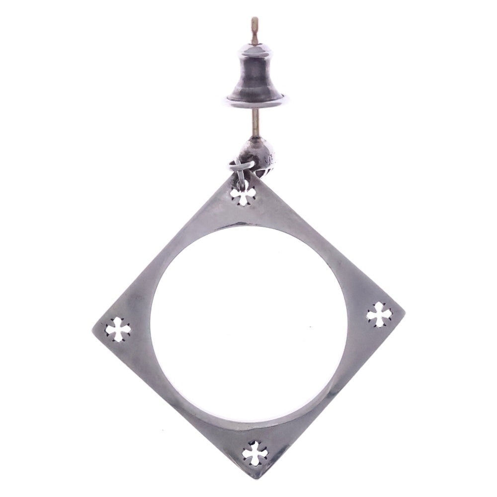 CHROME HEARTS(クロムハーツ) KH SQUARE ケイトハドソン スクエア ピアス シルバー
